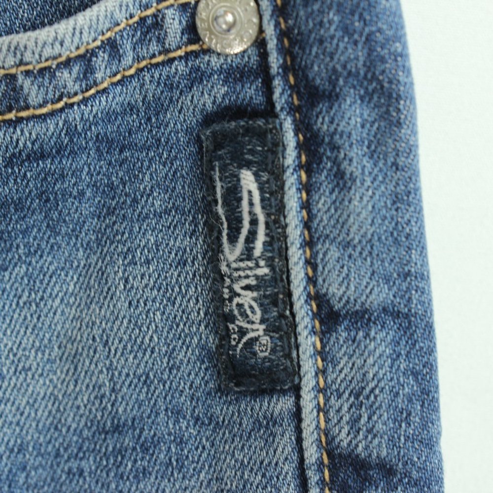 BLUE JEANS SILVER AIKO Skinny Women's Size‎ W24 L25 - Picture 3 of 12
